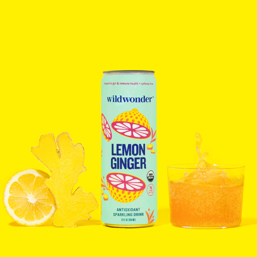 wildwonder - Lemon Ginger Sparkling Antioxidant Drink