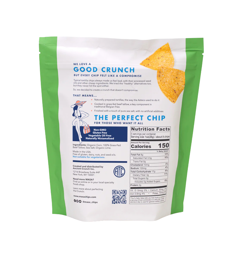 Masa Tortilla Chips - Lime