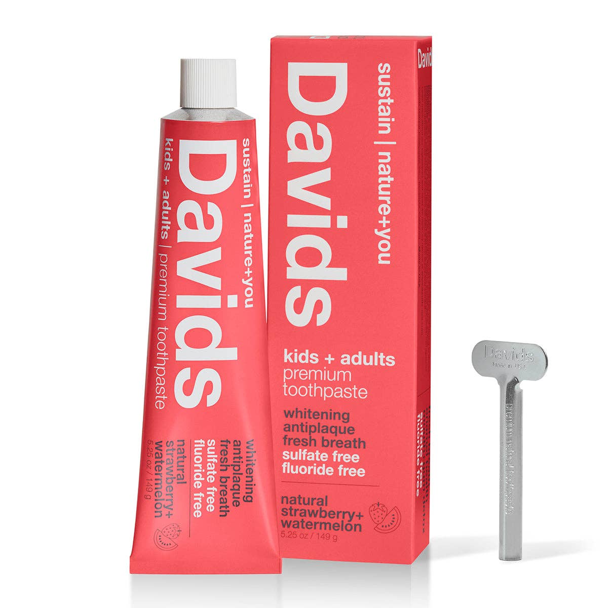 Davids Premium Toothpaste - Strawberry Watermelon Kids & Adults